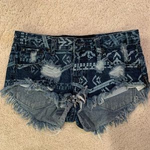 One Teaspoon Indie Aztec Bonitas Shorts